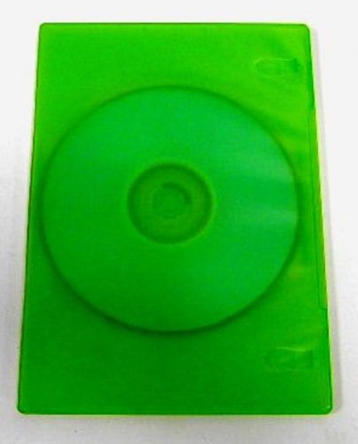 100 TRANSPARENT GREEN 7MM SLIM SINGLE DVD CASE, PSD17GREEN-DB7-1G-LR-N, ON SALE
