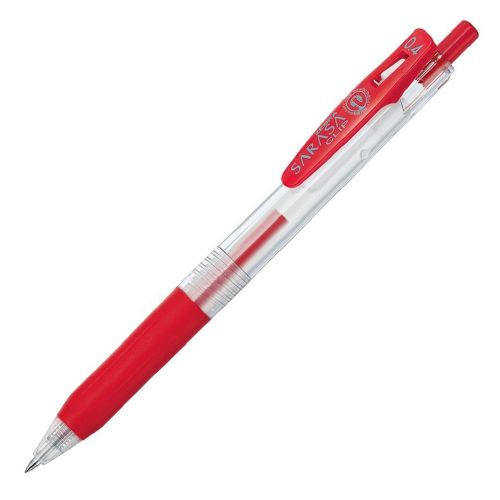 Zebra - SARASA Clip Gel Ink Pen (10 Piece Box Set) - Red