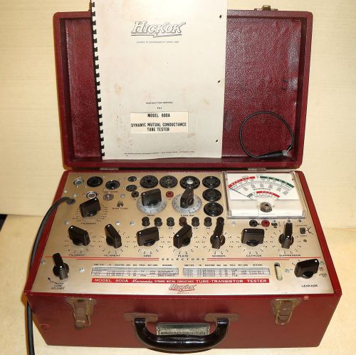 Hickok 800A Dynamic Mutual Conductance Tube Tester with Manual
