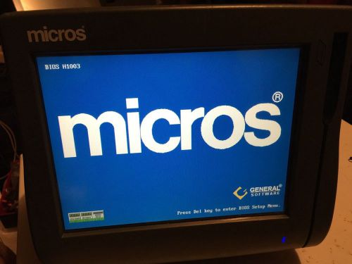 Micros Workstation System POS 12.1&#034; Touchscreen Terminal