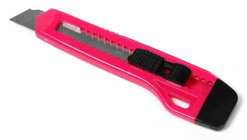 New Pink American Line Snap-Off Self Locking Box Cutter - 18mm Retractable Blade