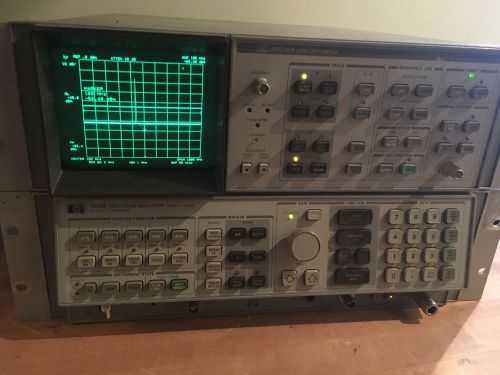 HP 8568B Spectrum Analyzer with 85662A Display and Cables