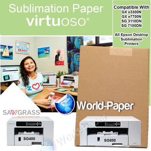 Sawgrass virtuoso sg 800 8.5&#034; x 11&#034; sublimation paper for sale