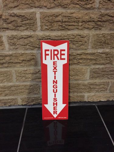 FIRE EXTINGUISHER 4x12 STICKER SIGN PACK OF 10 FREE SHIPPING