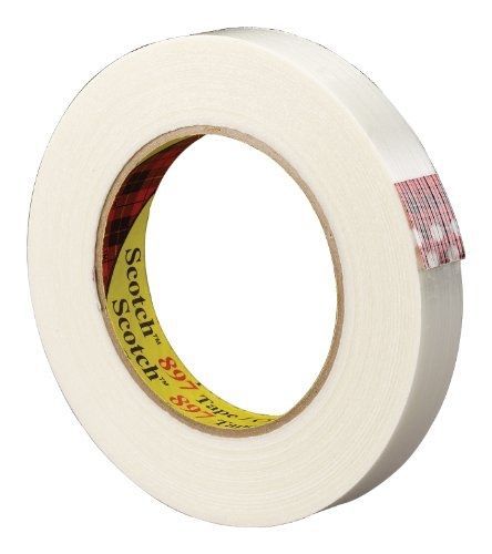 Scotch Filament Tape 897 Clear, 48 mm x 55 m, Conveniently Packaged (Pack of 2)