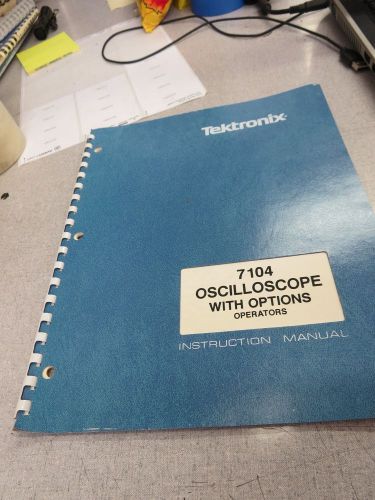 Tektronix 7104 Instructional Manual 070-2315-00 3209D-4