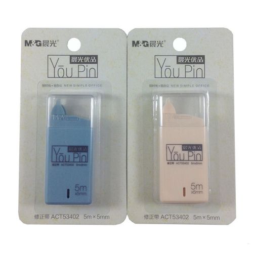 2 Packs Tape White Film Liquid Papers Eraser Correction Type Fax Stationery