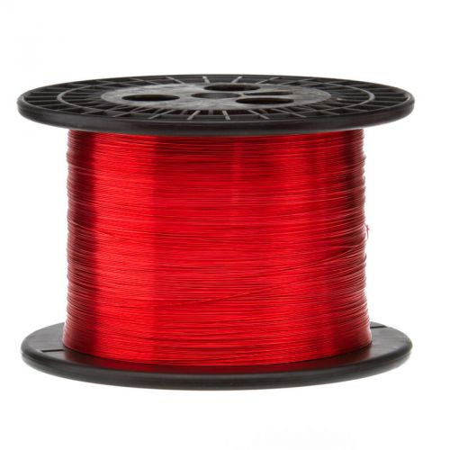 25 AWG Gauge Enameled Copper Magnet Wire 5.0 lbs 5060&#039; Length 0.0188&#034; 155C Red
