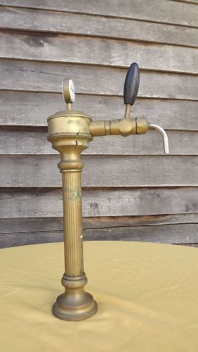 Keg Draft Art Deco Beer Brass Dispenser Tap Loft Industrial age french bistrot