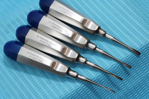 German dental luxator elevator tooth extraction tools 4 pcs curved dental instmt for sale