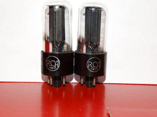 2 x 5Y3gt/g RCA Tubes *Black Plates*Match Tested on TV-7*