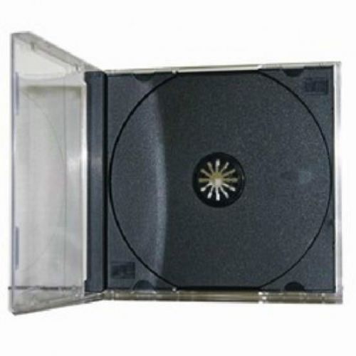 1 Standard CD / DVD JEWEL CASE - BRAND NEW - BLACK TRAY ASSEMBLED FREE SHIPPING