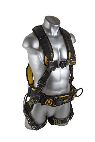 Guardian Fall Protection 21034 Cyclone Construction Harness with QC Chest/QC
