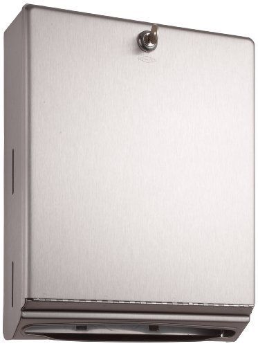 Bobrick 262 Surface-Mounted Paper Towel Dispenser, 10 3/4 x 4 x 14, Satin