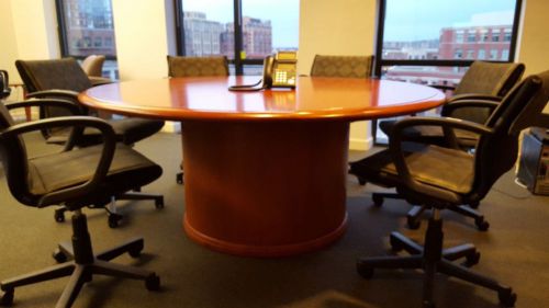 CONFERENCE TABLE CUSTOM BUILT 72” CHERRY WOOD
