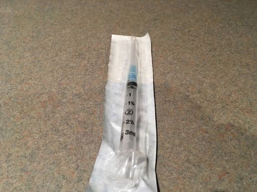 100/BOX-BD 3ML Syringe - Luer-Lok Tip with PrecisionGlide Needle - 25G x 1 1/2