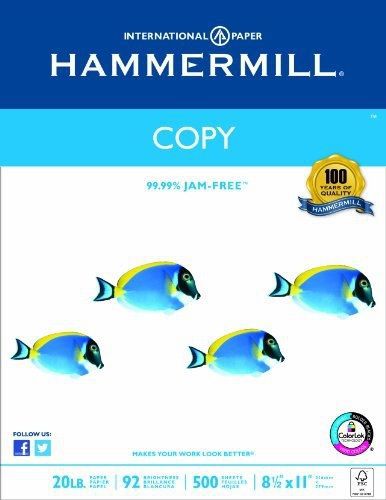 Hammermill Copy Paper Poly Wrap,  20lb, 8.5 x 11 Inches, 92 Bright, 500 Sheets/