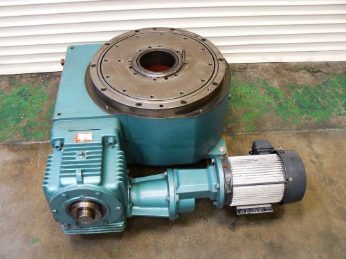 CAMCO INDEX DRIVE ROTARY TABLE 1800RDM3H64-330 WITH 5HP MOTOR TESTED GOOD