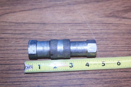PARKER Hydraulic Quick Coupler, 300 psi FF-372-6FP / FF-371-6FP