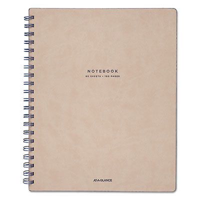 Collection Twinwire Notebook, Legal, 8 3/4&#034; x 11&#034;, Tan/Navy Blue, 80 Sheets