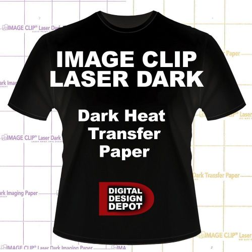Image clip laser light heat transfer paper for dark 8.5 x 11 50pk :) for sale