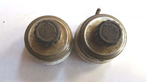 2 - Antique Perkins 5A, 125V, 3A, 250V ROTARY SWITCH FOR LIGHTS OR APPLIANCES