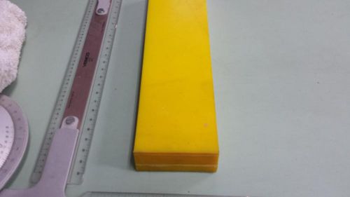 1-1/2&#034; x 3&#034; x 11-1/2&#034;  urethane / polyurethane 40 a yellow sheet p/n 11334 for sale