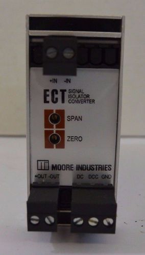 Moore industries ect/4-20ma/4-20ma/24vdc signal isolator &amp; converter for sale