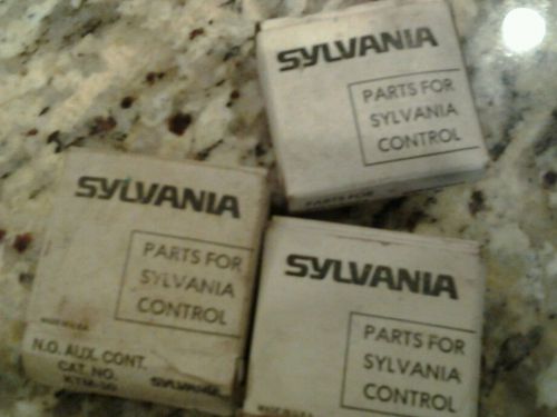 SYLVANIA KTM-10 AUXILIARY CONTACT lot of 3