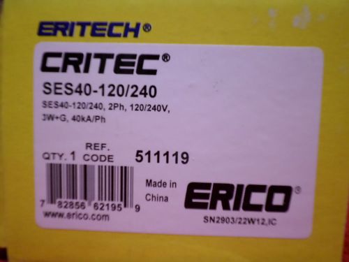 Eritech Critec SES40-120/240 Service Entrance Surge Suppressor  NIB