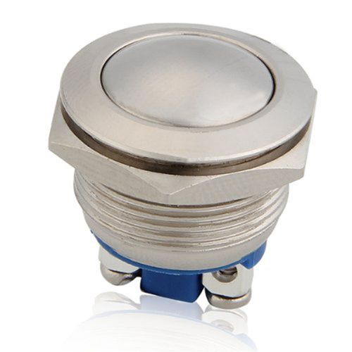 Metal Boat 12V Switch Push Button Latching Momentary 16Mm Self-Locking