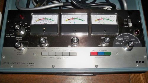 Vintage RCA Picture Tube Tester CRIII WT-333A GOOD CONDITION