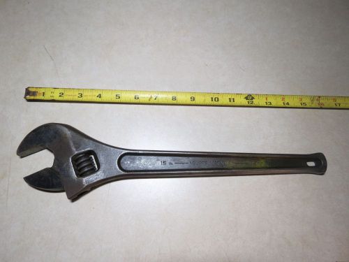 J.H. Williams &amp; Co. 15&#034; Superjustable Adjustable Wrench Industrial Finish USA