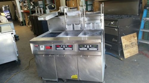 Frymaster double fryer with  Built-In Filtration and automatic lift Gas Fryer