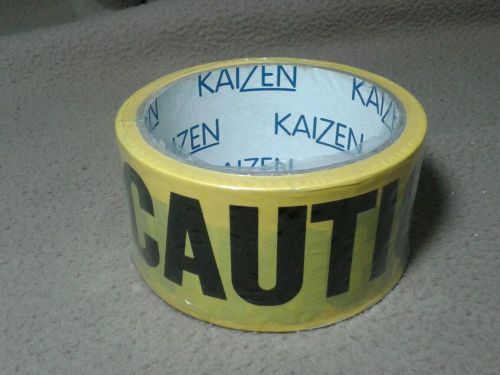 1 New Roll Yellow CAUTION tape 2&#034; X 55 yards FREE SHIPPING