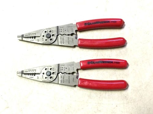2 GEARWRENCH 8&#034; INCH ELECTRICAL WIRE CRIMPER STRIPPER CUTTER PLIERS