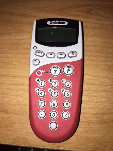Qwizdom Q4 Student Remote ARS Audience Response RF Used Great Condition