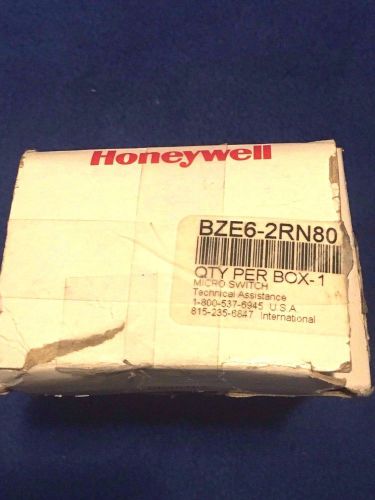 HONEYWELL MICRO SWITCH LIMIT SWITCH BZE6-2RN80 NEW IN BOX