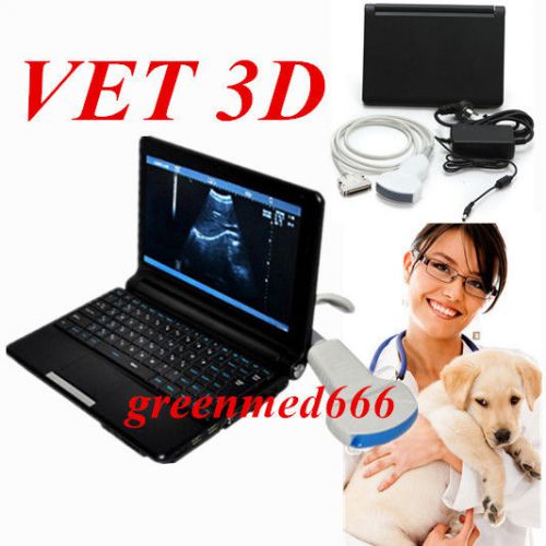 Vet 3d image full digital laptop ultrasound scanner machine 3.5mhz convex probe for sale