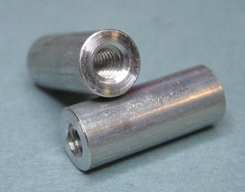 20 - pieces aluminum spacer standoff 5/8&#034;-long 1/4&#034;-o.d. 6-32 threads for sale