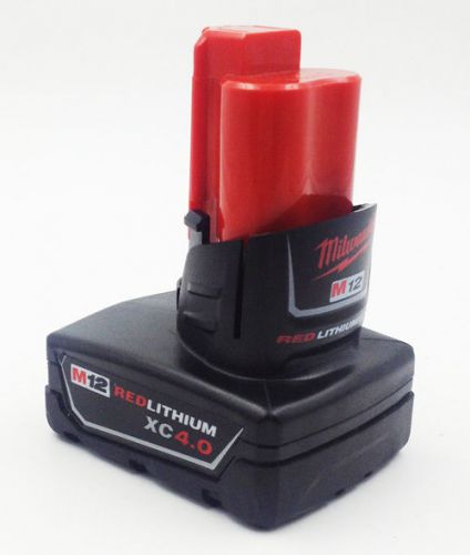 New milwaukee 48-11-2402 4.0ah 12v m12 high capacity rechargeable battery for sale