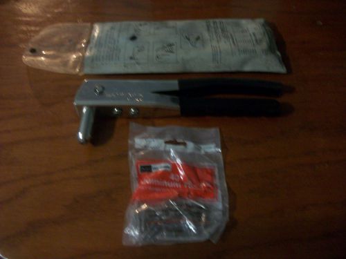 Sears CraftsmanRivet Tool # 97473 Black &amp; Chrome with Case, Tool, and Rivets