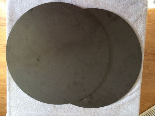 (2)pcs. 1/4 Inch X 12 13/16 Inch Round/Disc Steel Plates A36 Grade
