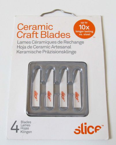 NEW SLICE 10518 Ceramic Craft Knife Blade,1.25 in L, Pack of 4
