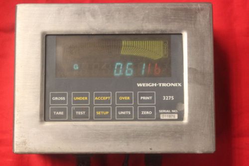Weigh-Tronix Scale Head Model 3275 Check Weigher Scale Head