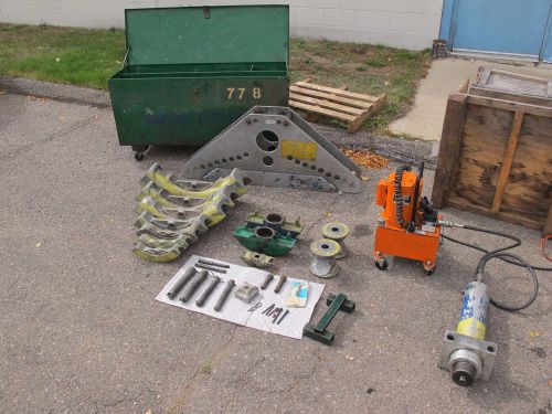 Greenlee 884 one shot hydraulic bender 1 1/4 to 4 inch with pump for sale