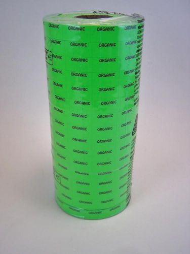 16 Rolls Bright Green Organic Price Tag Labels for Monarch 1110    stickers 420