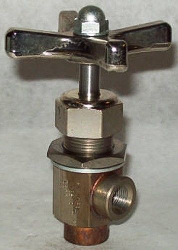 Deltrol 1/8 10000 psi ss angle needle valve s102ss3p for sale