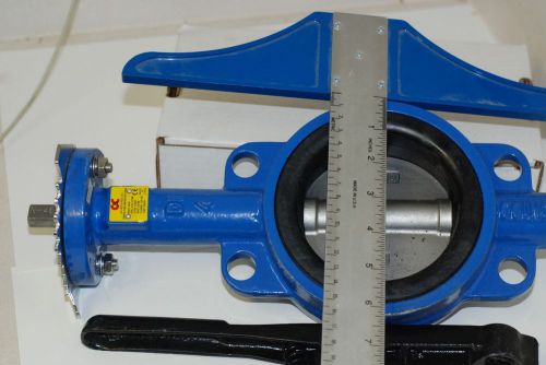 New-6-c-c-wafer-butterfly-valve-series-bfv-c200-a535-enp- with handle free ship for sale