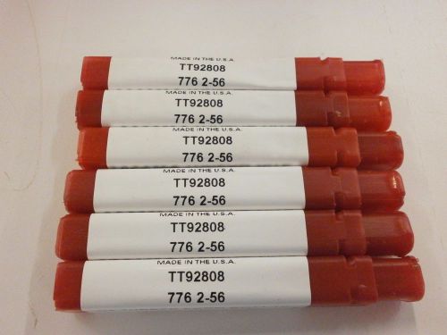 6pc) 2-56 h2 thread roll form bottom tap tin coated titan usa tt92808 tt60 for sale